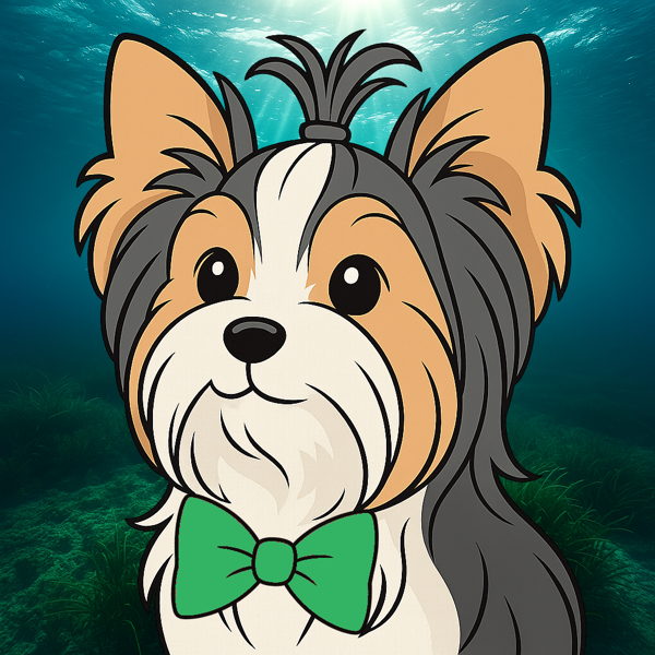 Biewer with Green Bow